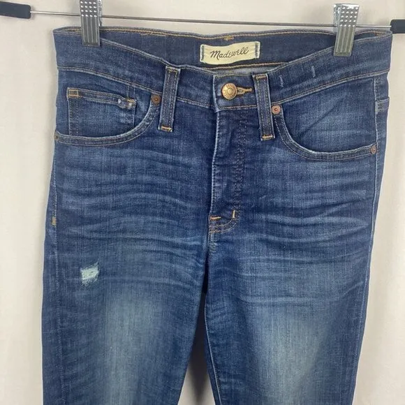 Madewell 9&quot; High-Rise Skinny Jeans: Destructed Edition