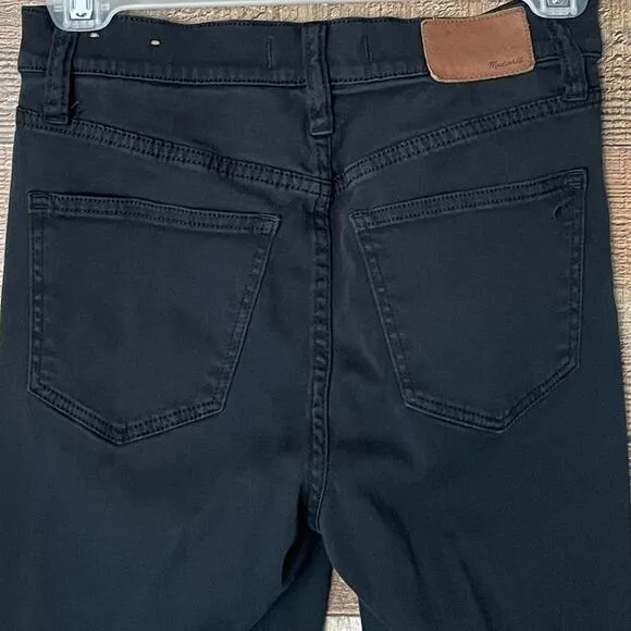Madewell 9&quot; High Riser Skinny Skinny Black Jeans Jeggings Size 24