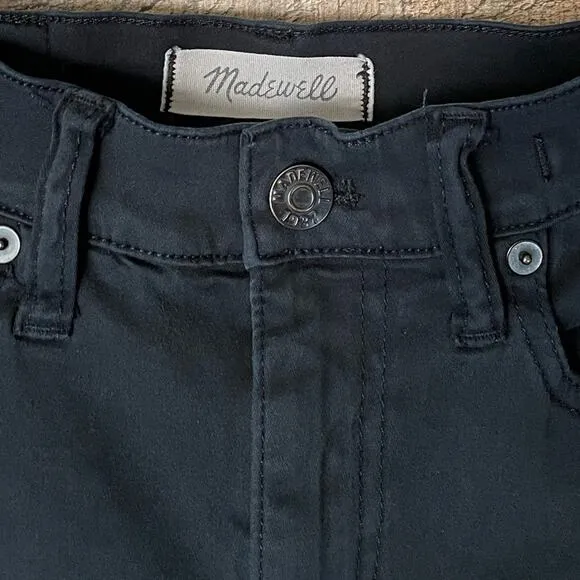 Madewell 9&quot; High Riser Skinny Skinny Black Jeans Jeggings Size 24