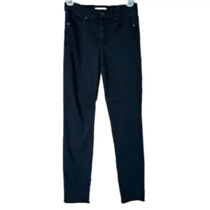 Madewell 9&quot; High Riser Skinny Skinny Black Jeans Jeggings Size 24