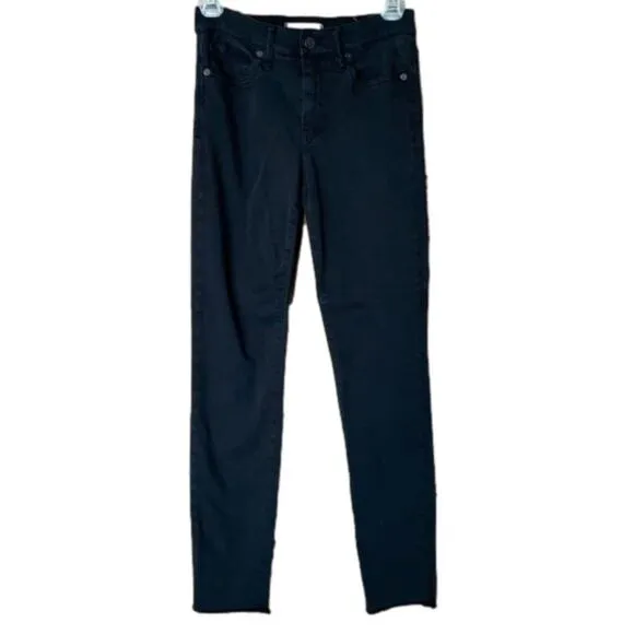 Madewell 9&quot; High Riser Skinny Skinny Black Jeans Jeggings Size 24