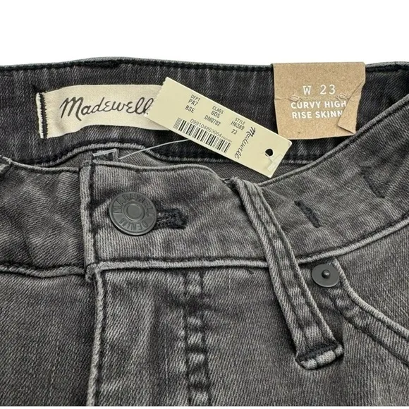 Madewell Curvy High-Rise Skinny Jeans | Standard | Black Sea | 23