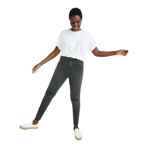 Madewell Curvy High-Rise Skinny Jeans | Standard | Black Sea | 23