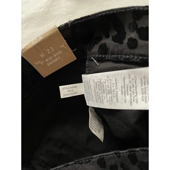Madewell Flocked Leopard Jeans Size 23