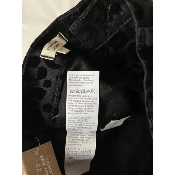 Madewell Flocked Leopard Jeans Size 23