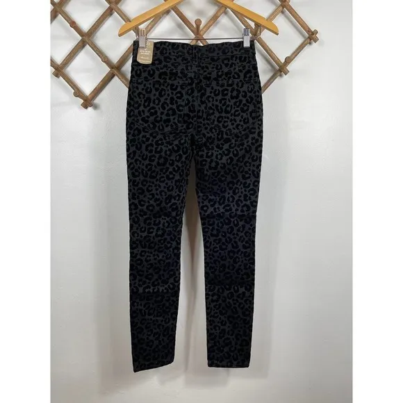 Madewell Flocked Leopard Jeans Size 23