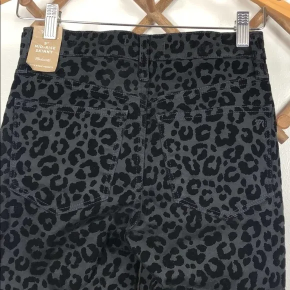 Madewell Flocked Leopard Jeans Size 23