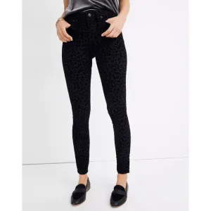 Madewell Flocked Leopard Jeans Size 23