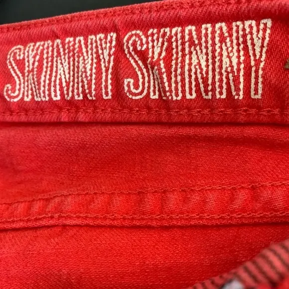 Madewell Red Skinny Skinny Jeans