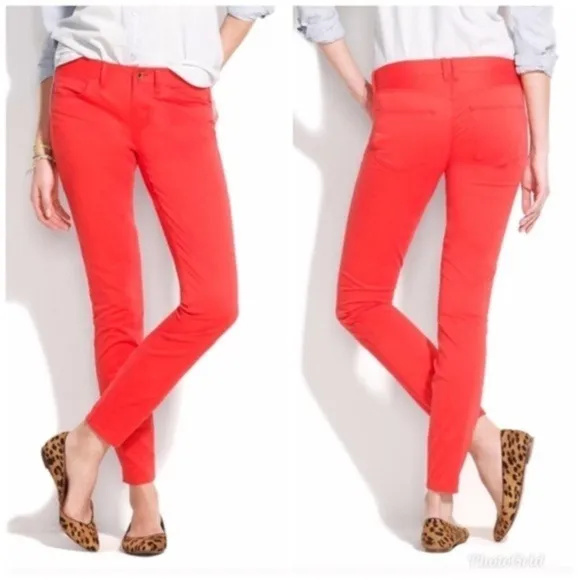 Madewell Red Skinny Skinny Jeans