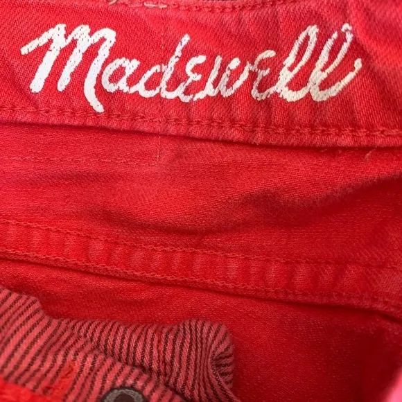 Madewell Red Skinny Skinny Jeans