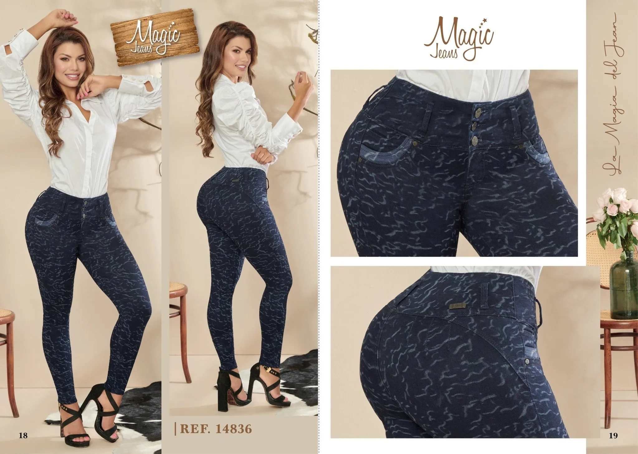 Magic Jeans 14836 100% Authentic Colombian Push Up Jeans