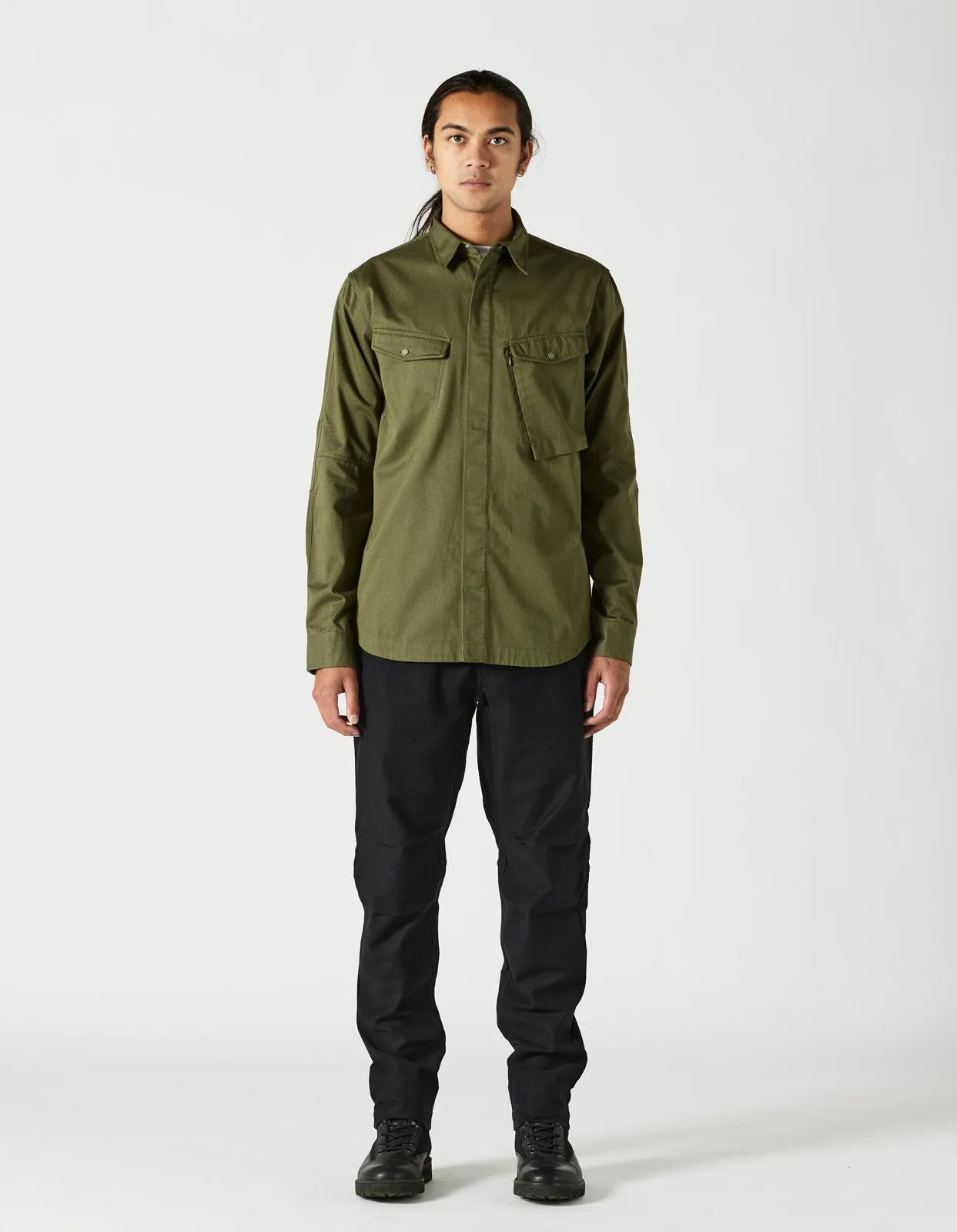 Maharishi Militype Organic Custom Shirt Olive