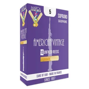 Marca American Vintage Reeds ~ 10 pack ~ Soprano Sax ~ 5