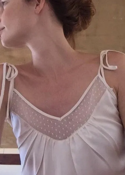 Marlow Tank in Blush Silk