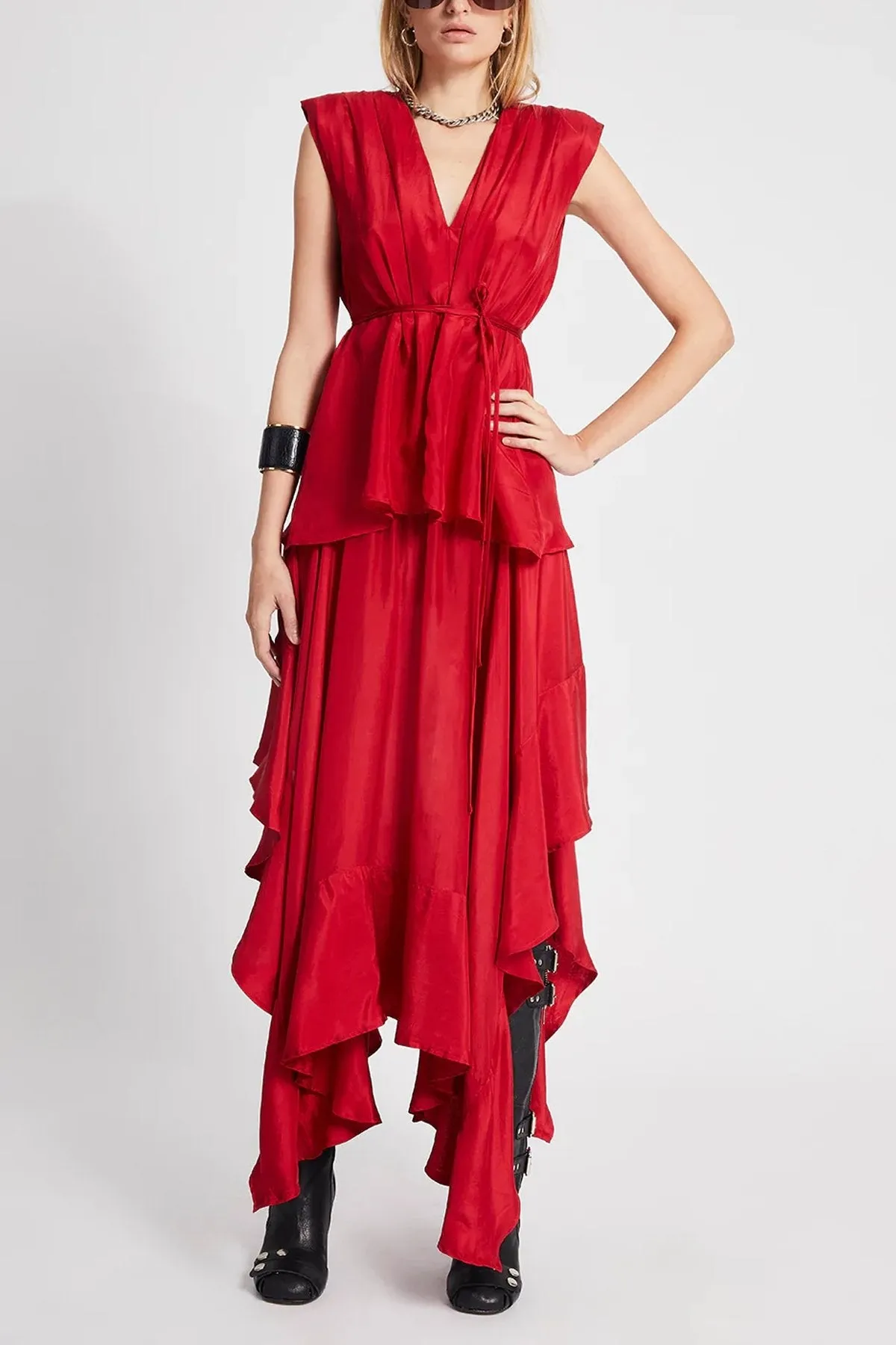 Mataro Matilde Top in Red
