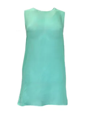 Max Mara Women's Green Sulmona Silk Blouse Size 8 NWT