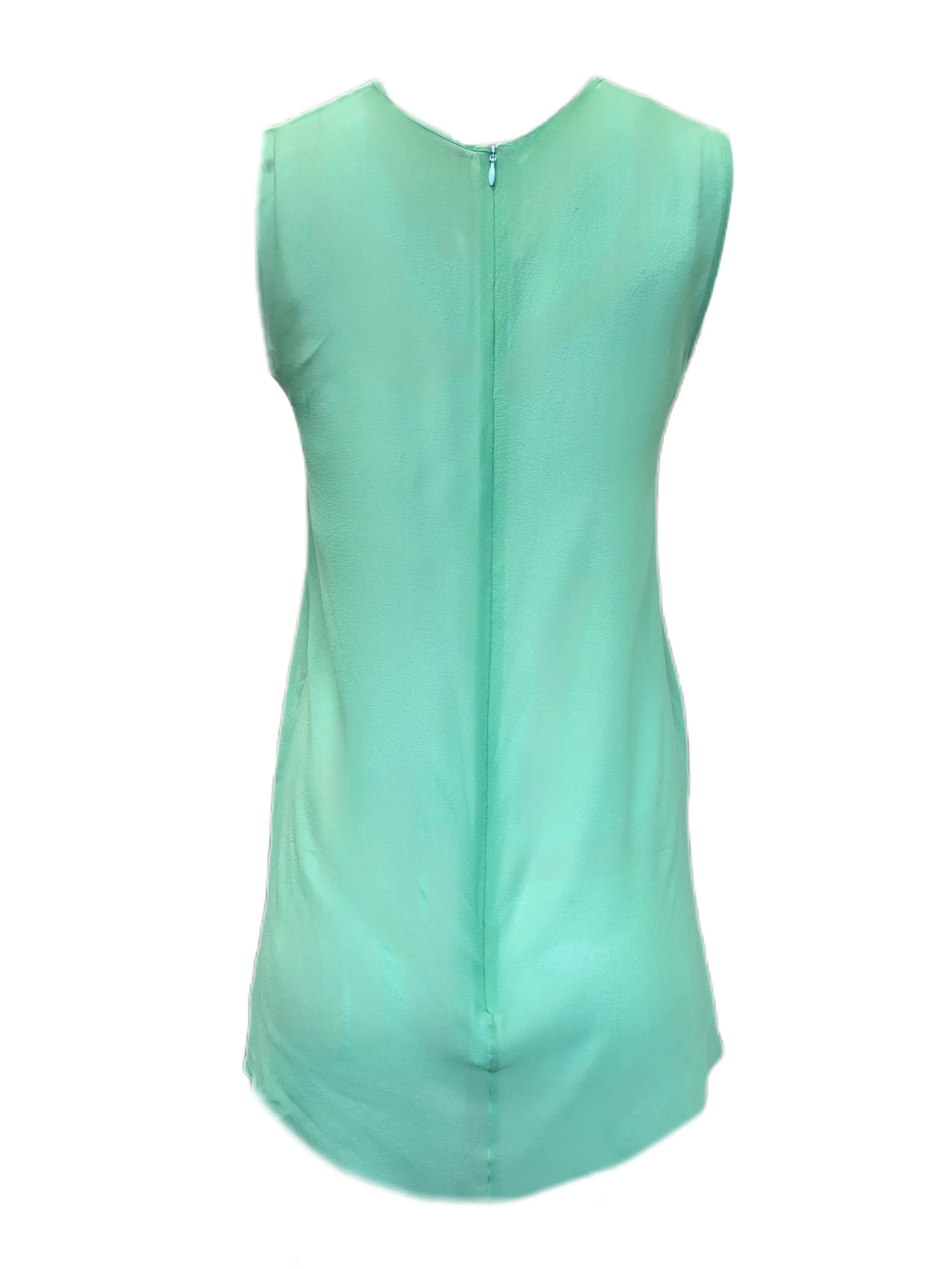 Max Mara Women's Green Sulmona Silk Blouse Size 8 NWT