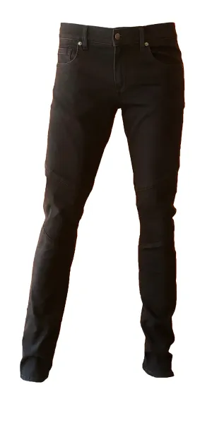 Mens Moto Skinny in Black