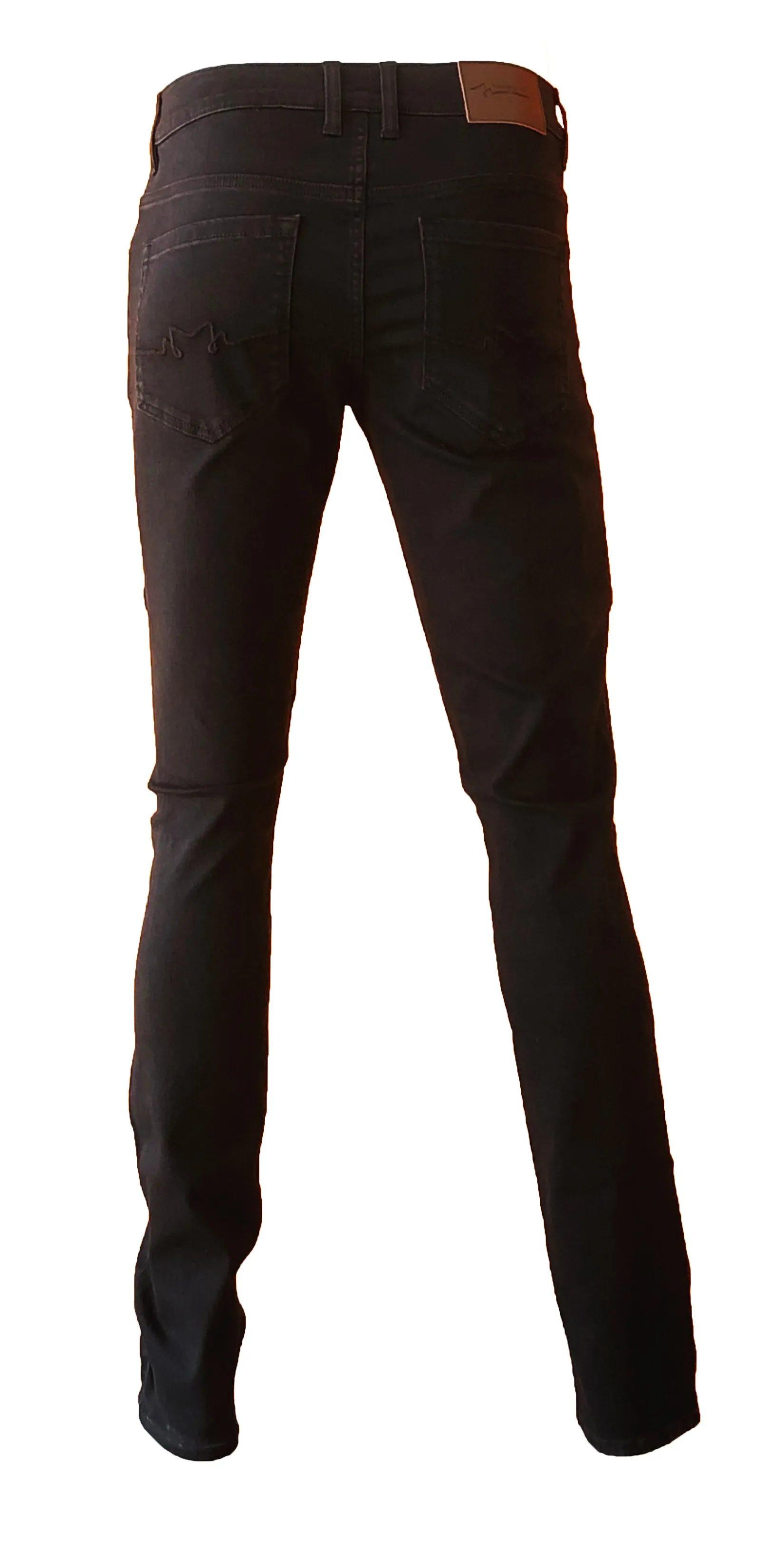 Mens Moto Skinny in Black