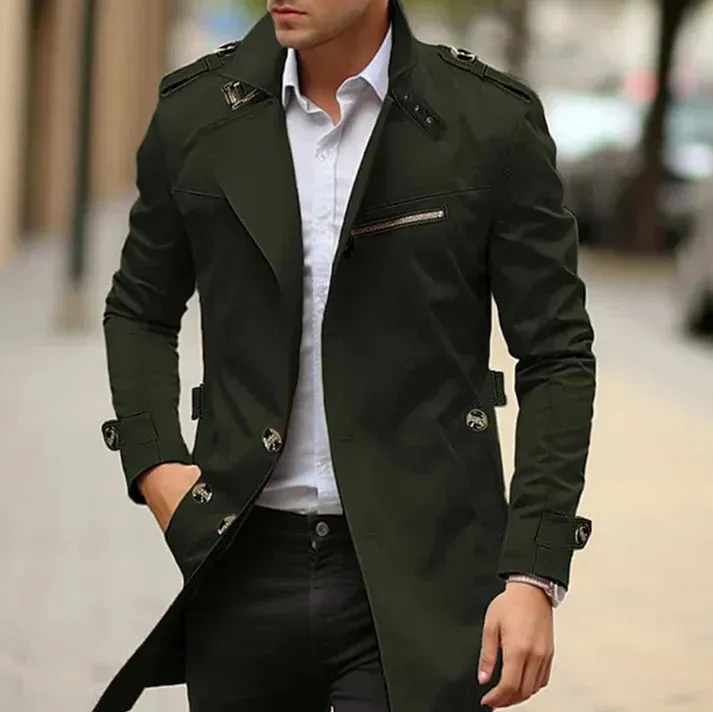 Men's stylish spring trench coat