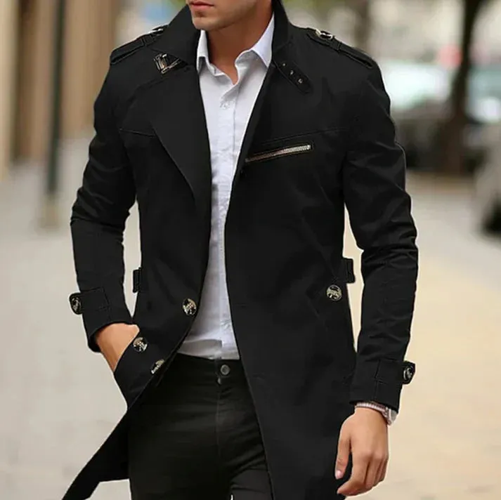 Men's stylish spring trench coat
