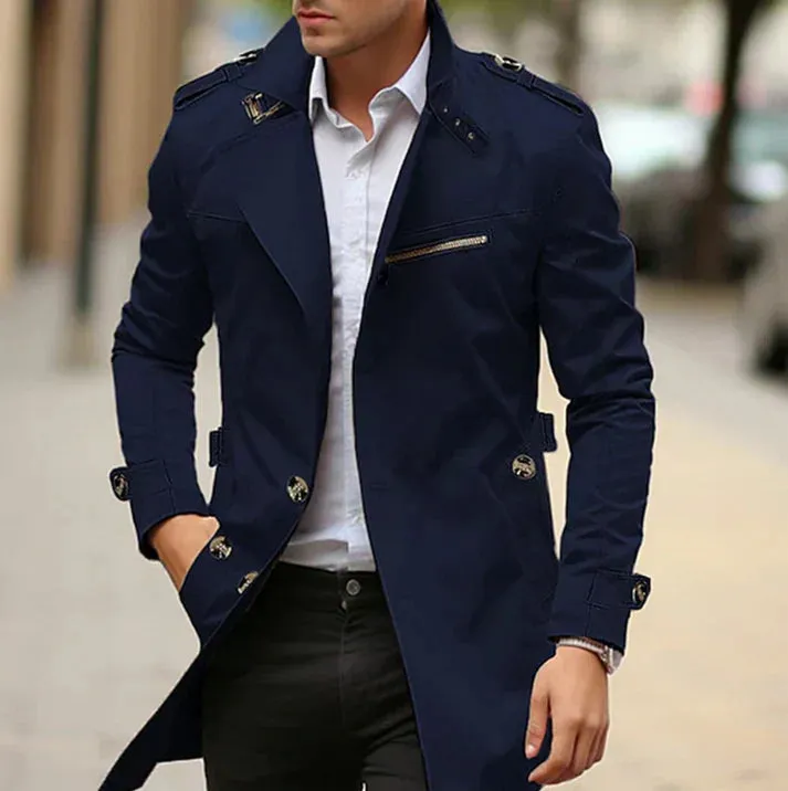 Men's stylish spring trench coat