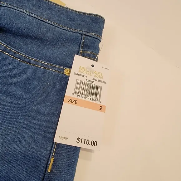 Michael Kors Izzy Skinny Jeans Size 2 NWT! MEDIUM Wash