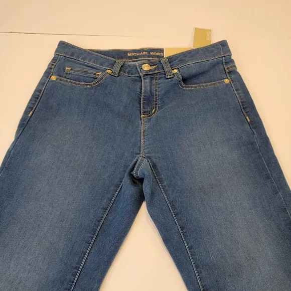 Michael Kors Izzy Skinny Jeans Size 2 NWT! MEDIUM Wash