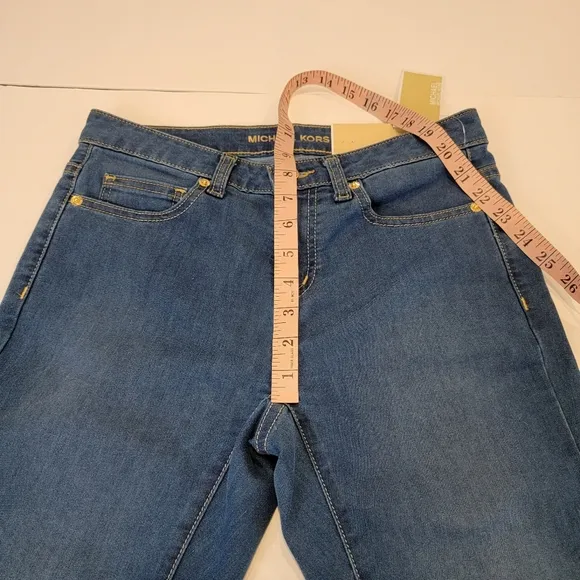 Michael Kors Izzy Skinny Jeans Size 2 NWT! MEDIUM Wash