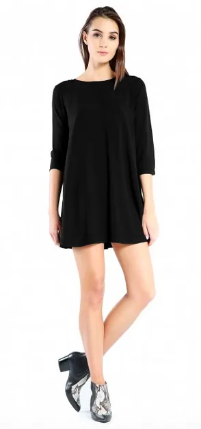 Michael Stars Rayon 3/4 Sleeve Mini Dress | SALE