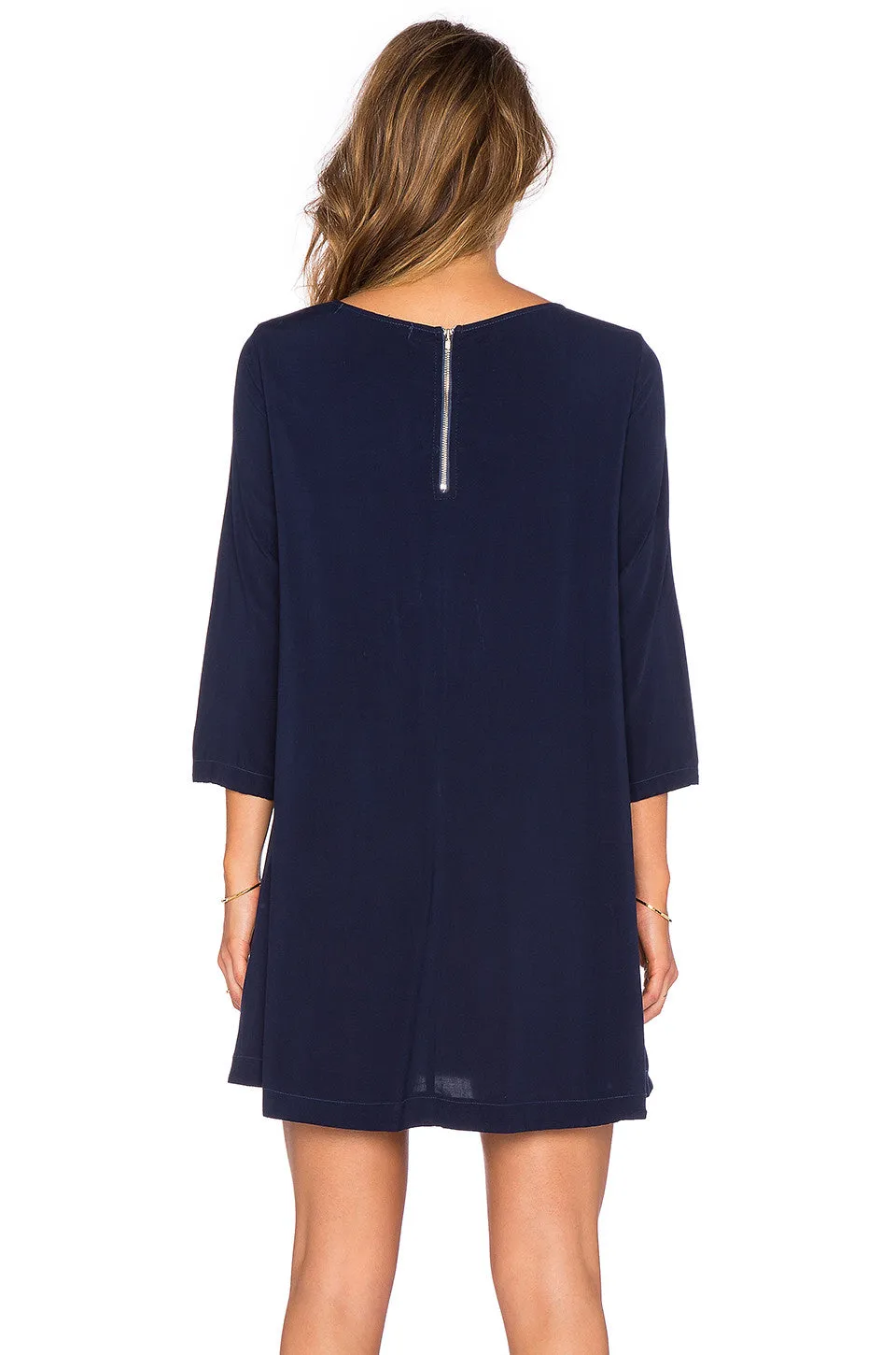 Michael Stars Rayon 3/4 Sleeve Mini Dress | SALE