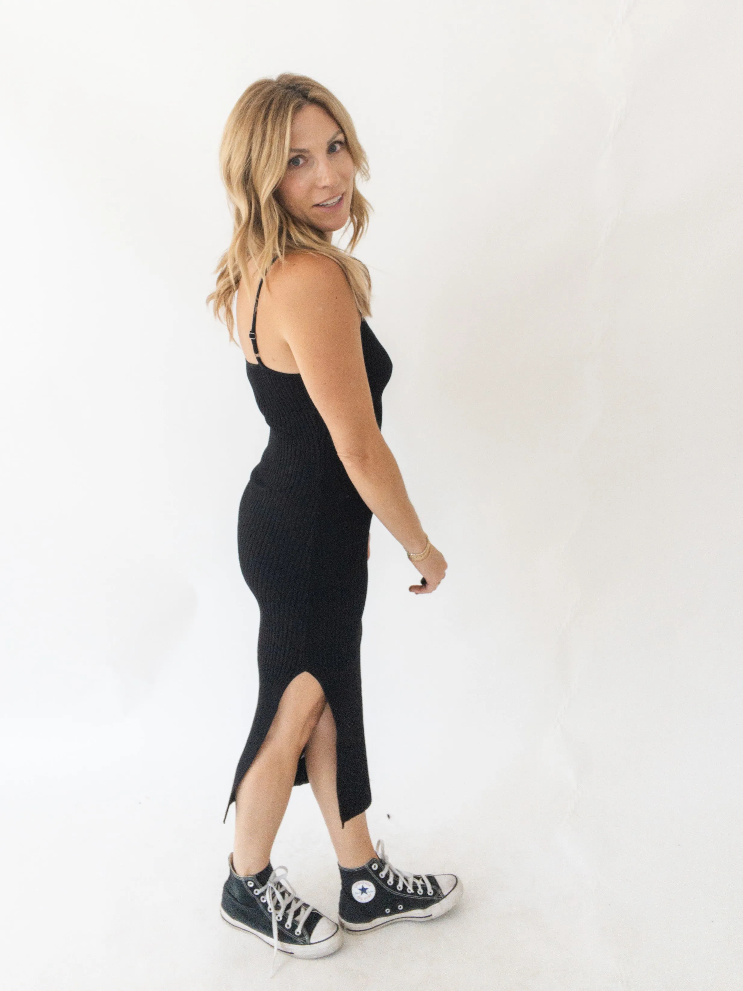 Midnight Moves Midi Dress