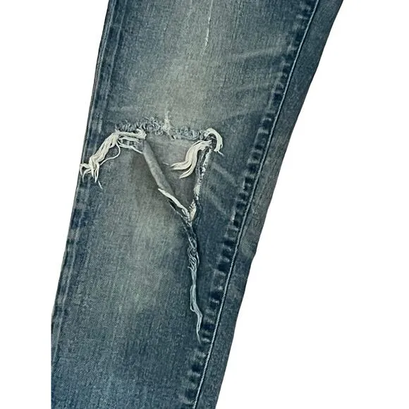 Moussy Vintage Velma Skinny Jeans •Women 25• Japanese Denim Ripped Distressed