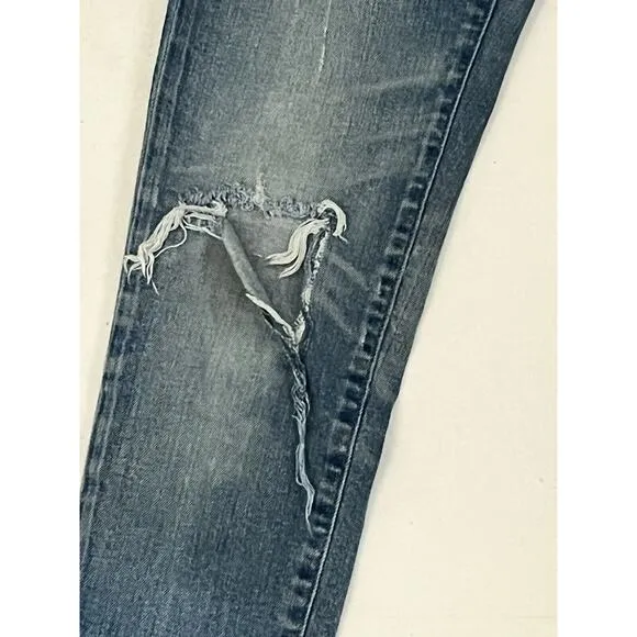 Moussy Vintage Velma Skinny Jeans •Women 25• Japanese Denim Ripped Distressed