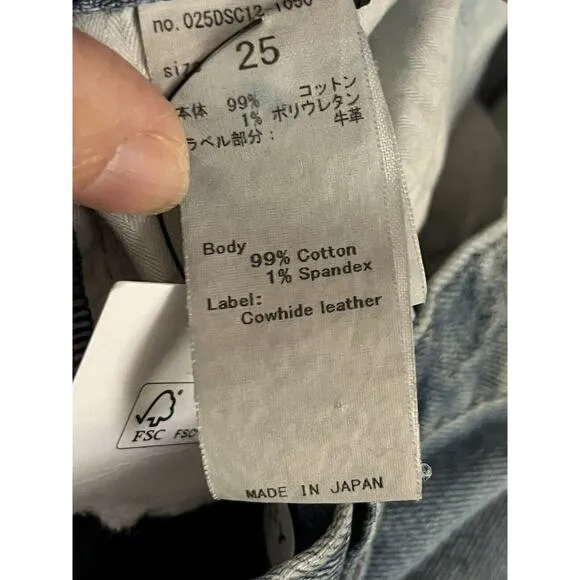 Moussy Vintage Velma Skinny Jeans •Women 25• Japanese Denim Ripped Distressed