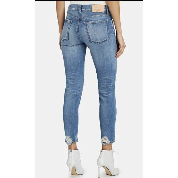 Moussy Vintage Velma Skinny Jeans •Women 25• Japanese Denim Ripped Distressed