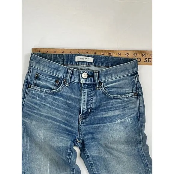 Moussy Vintage Velma Skinny Jeans •Women 25• Japanese Denim Ripped Distressed
