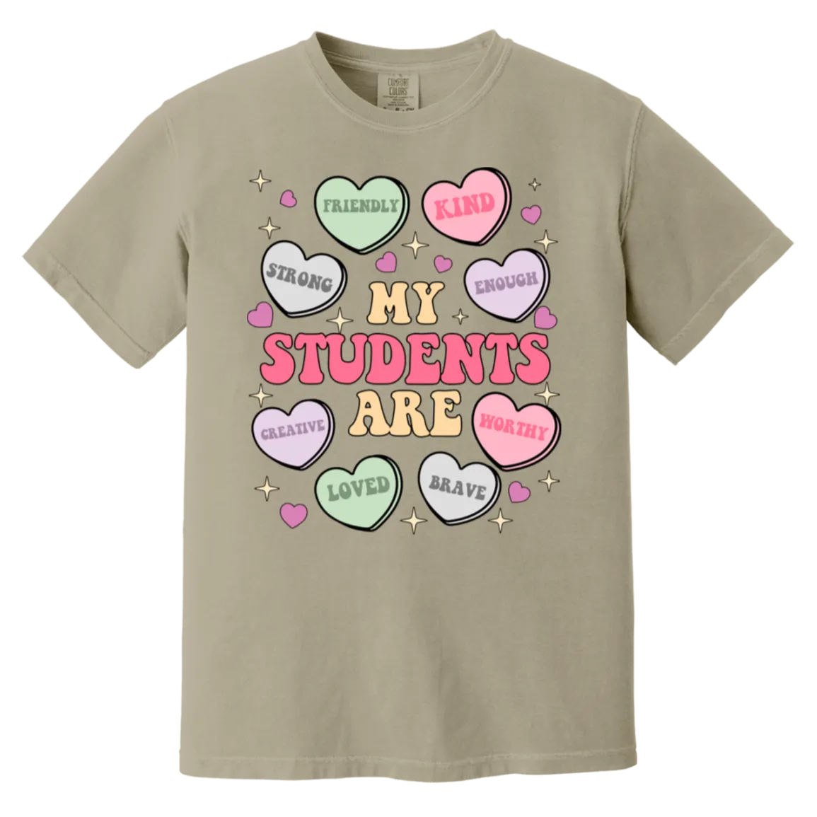 My Students Are My Valentine T-Shirt – Comfort Colors | Teacher Valentine’s Day Tee | Soft & Stylish Heart Design Shirt
