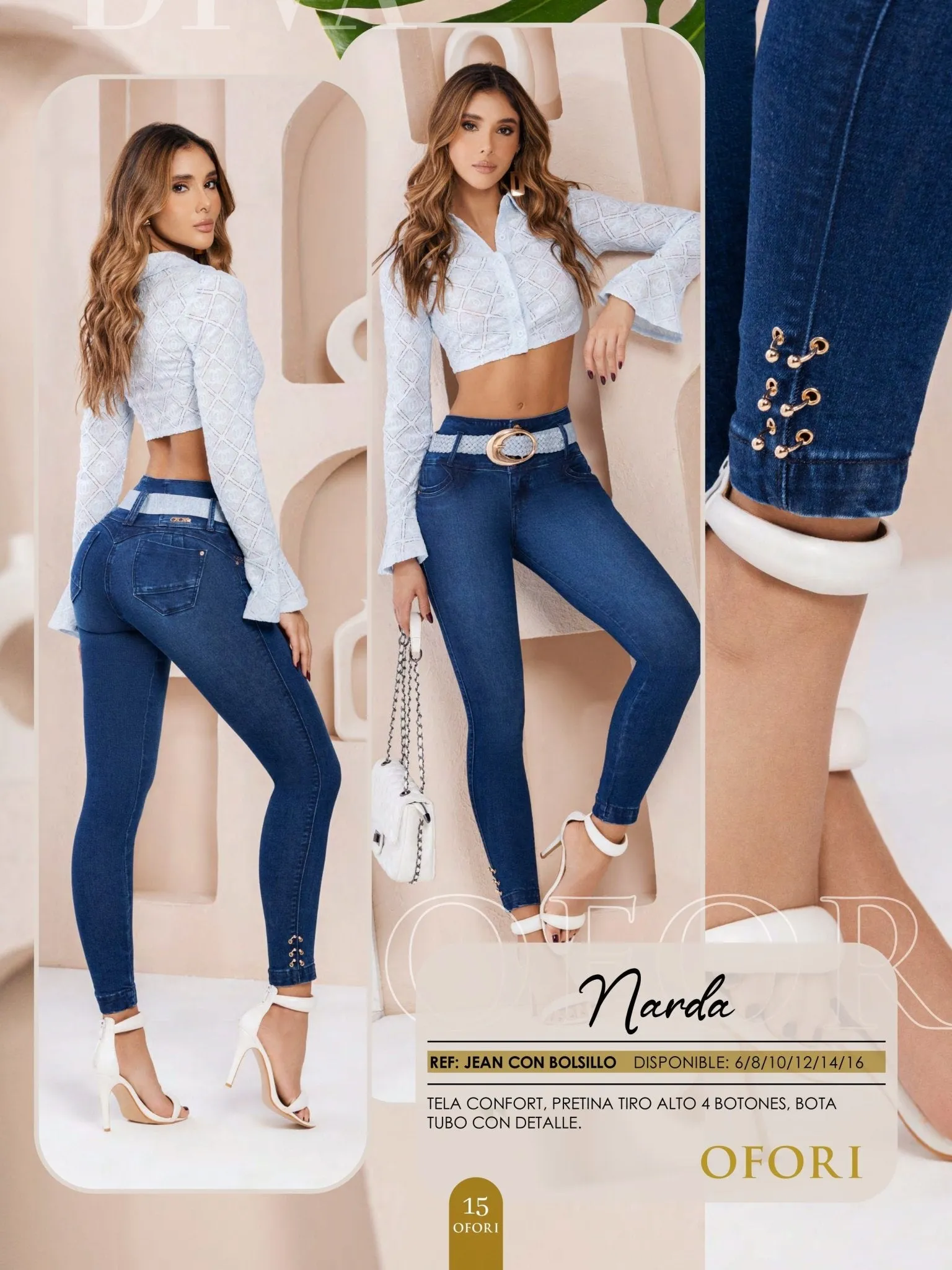 Narda 100% Authentic Colombian Push Up Jeans