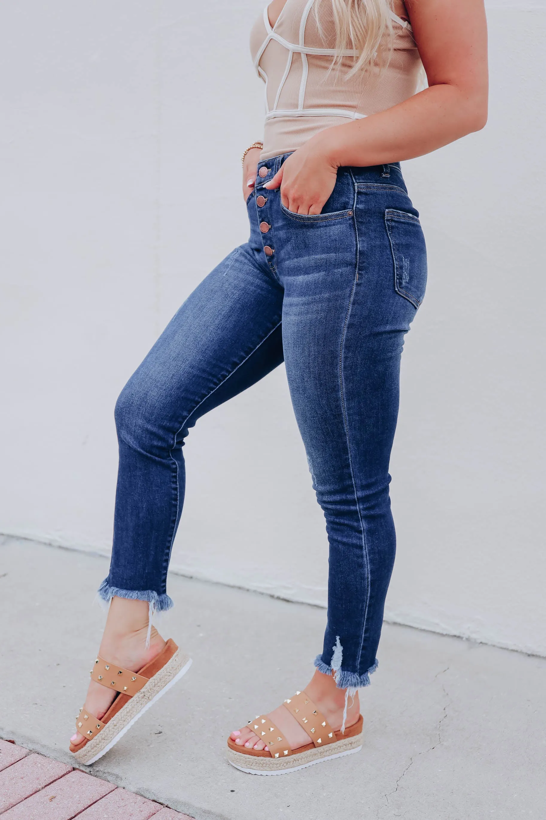Nash Raw Hem Skinny Jeans