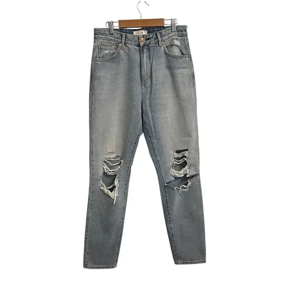 NEUW Lola Mom Jeans Ripped Distressed High Waist Size 29