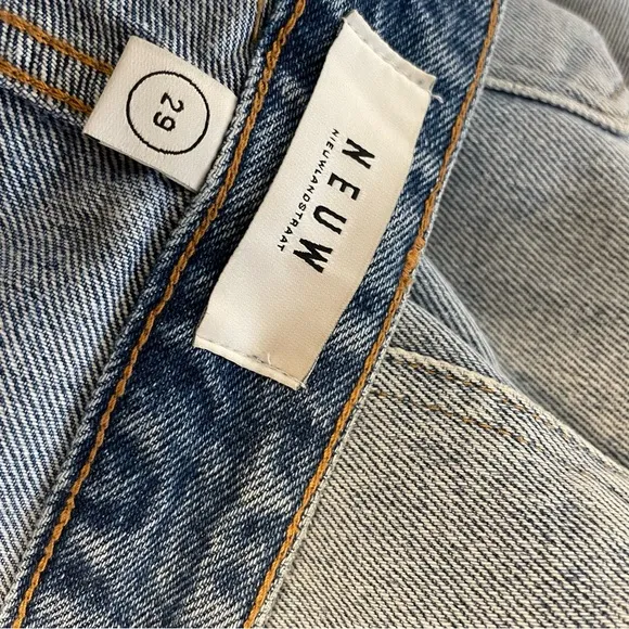 NEUW Lola Mom Jeans Ripped Distressed High Waist Size 29