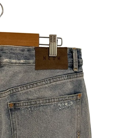 NEUW Lola Mom Jeans Ripped Distressed High Waist Size 29
