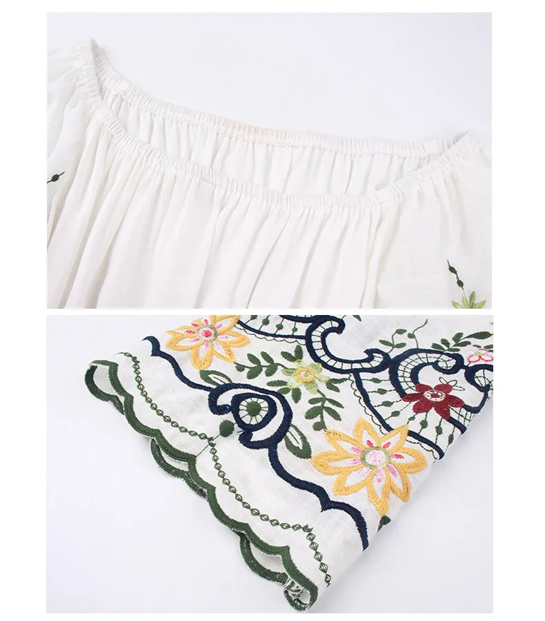 New Off-the-shoulder Five-point Sleeve Dress