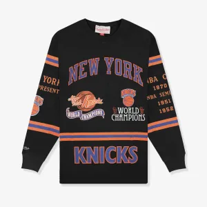 New York Knicks World Champions Long Sleeve Tee - Faded Black
