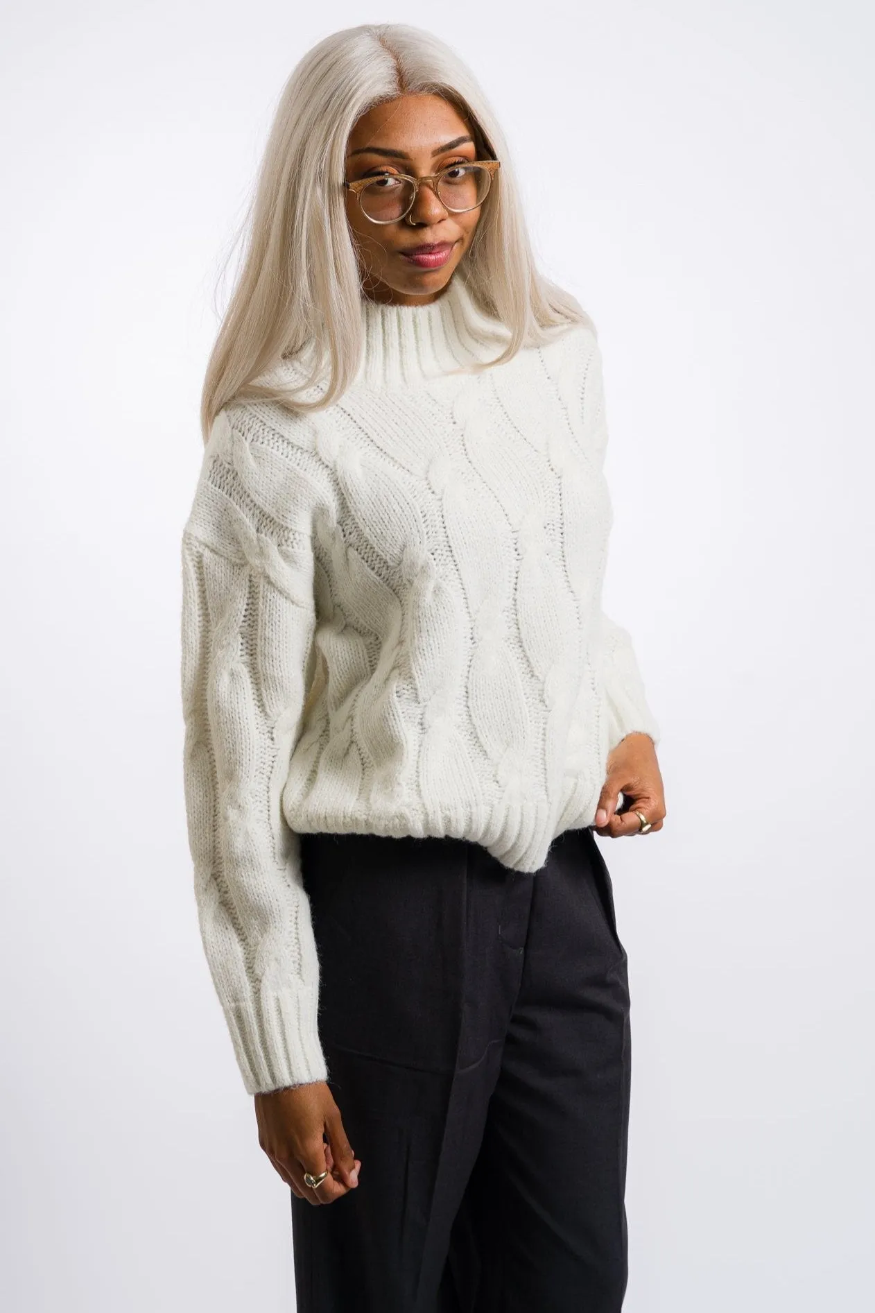 Nia Fiji Knit Sweater - Ivory