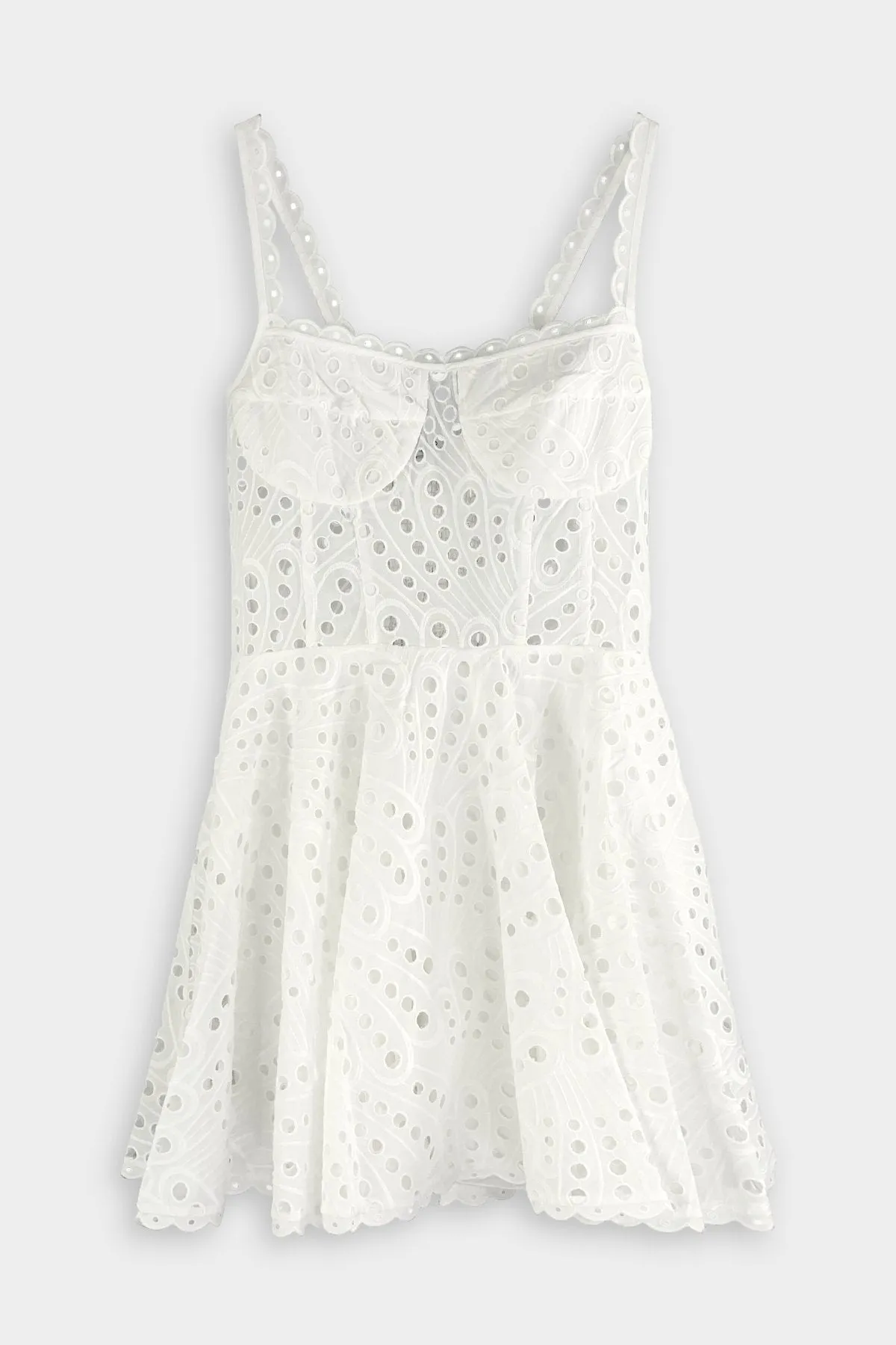 Nina Short Dress in White