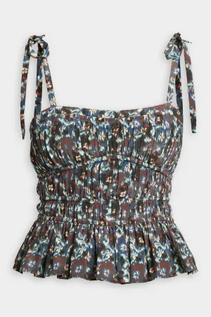 Nora Top in Cobalt