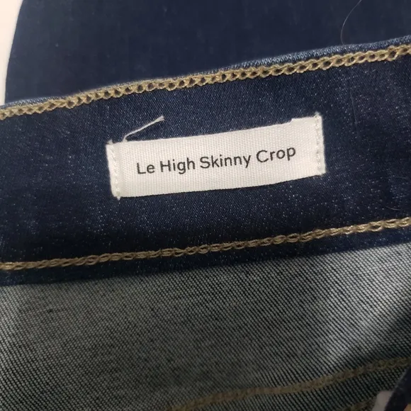 NWT Frame Le High Skinny Crop Dark Denim Jeans